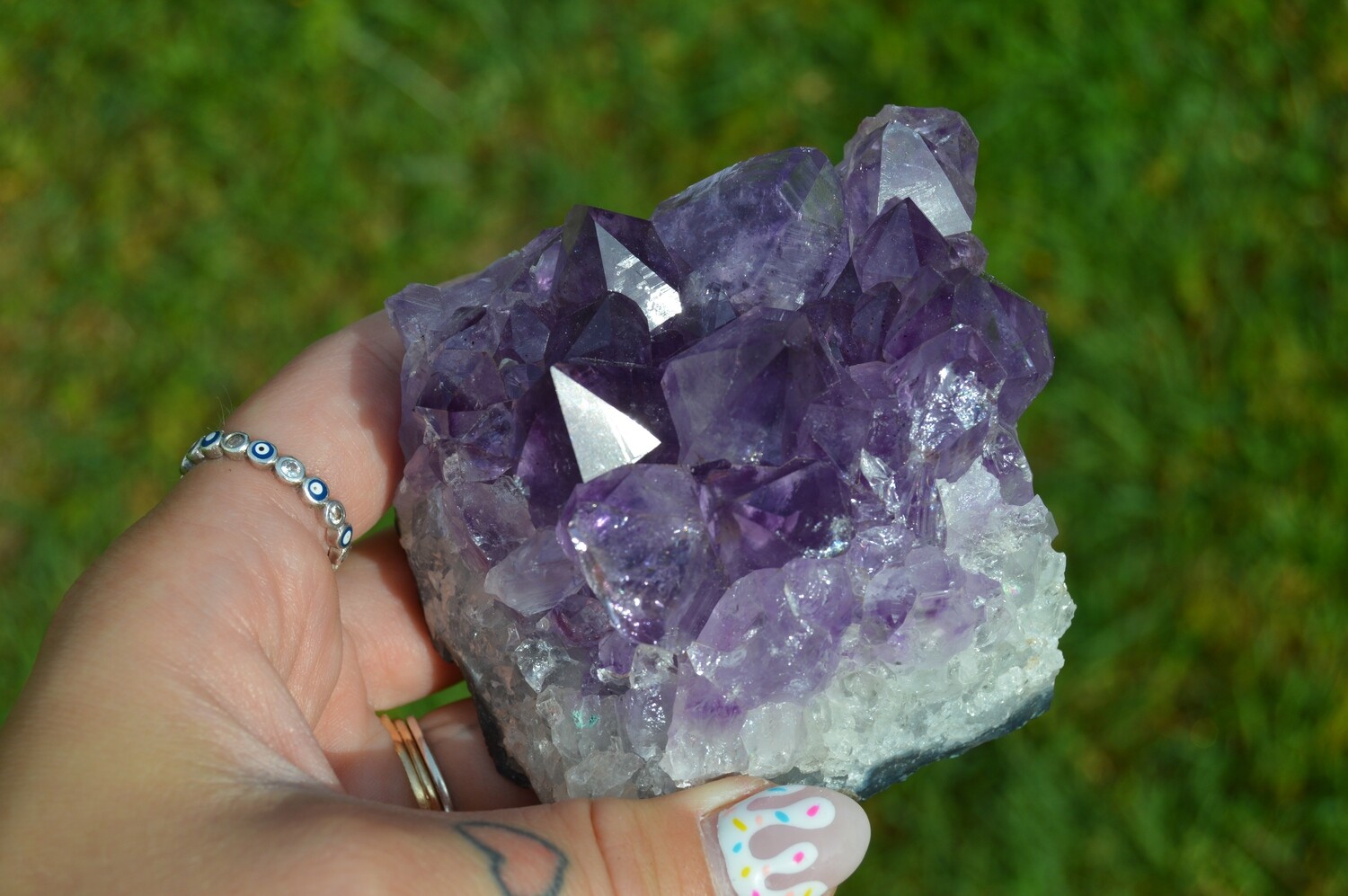 Reiki Infused Amethyst Cluster