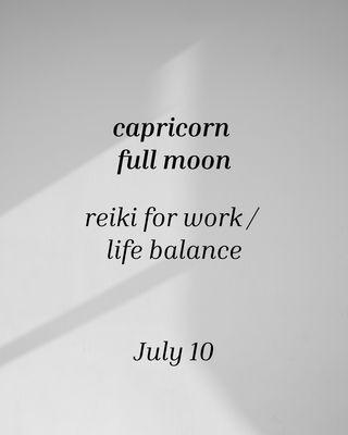 Collective Reiki &amp; Reading Session 🌙 Capricorn Full Moon