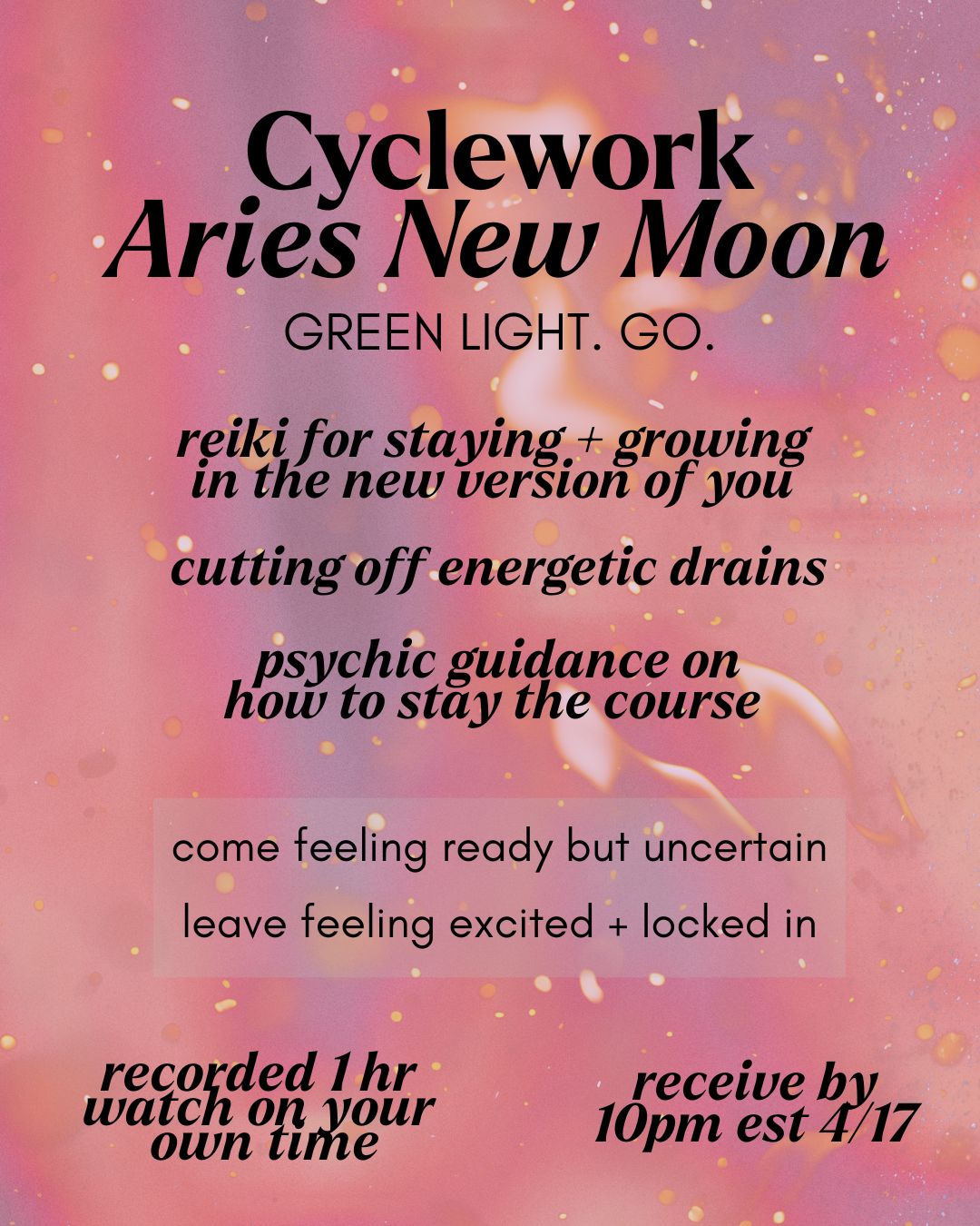 Cyclework - Aries NEW Moon 🌙   DROP IN
