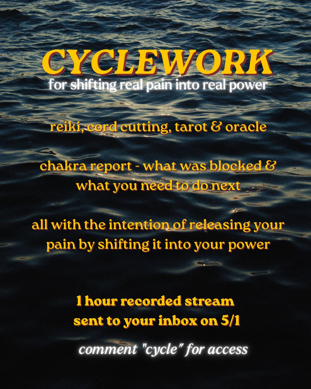 Cyclework - SCORPIO FULL Moon 🌙   DROP IN