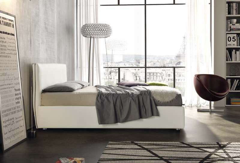 Letto Contenitore imbottito Emma Stilfar per materasso cm 160 x 190