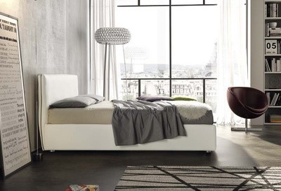 Letto Contenitore imbottito Emma Stilfar per materasso cm 160 x 190