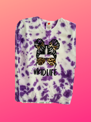 Mom Life / Kids Life Tie Dye Sweatshirt