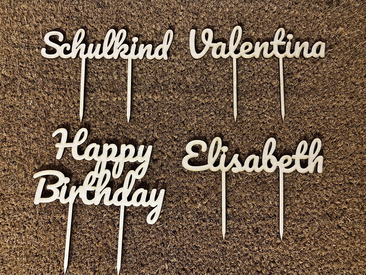 CakeTopper Holz personalisiert
