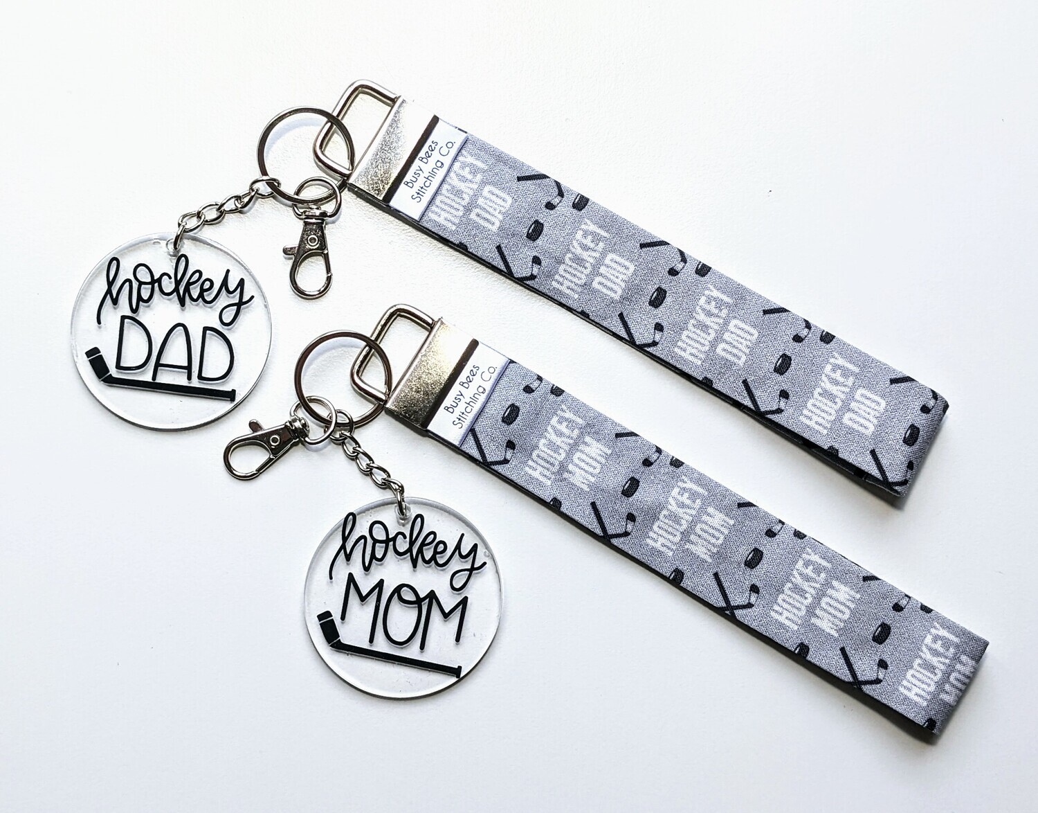 Wristlet &amp; Keychain HOCKEY MOM