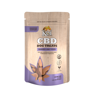 Koi | CBD Dog Treats - Immune Support - Blueberry & Sweet Potato
