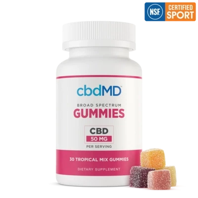 cbdMD | NSF Sport Broad Spectrum CBD Gummies
