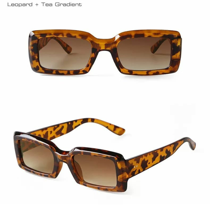 Lunettes de soleil imprimées léopard