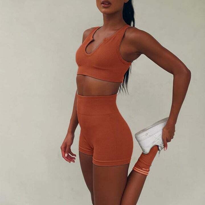 Fashion ensemble d'entraînement basic-couleur unie