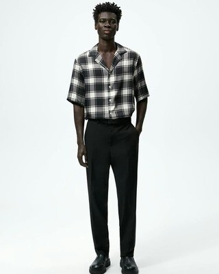 Chemise homme à carreaux