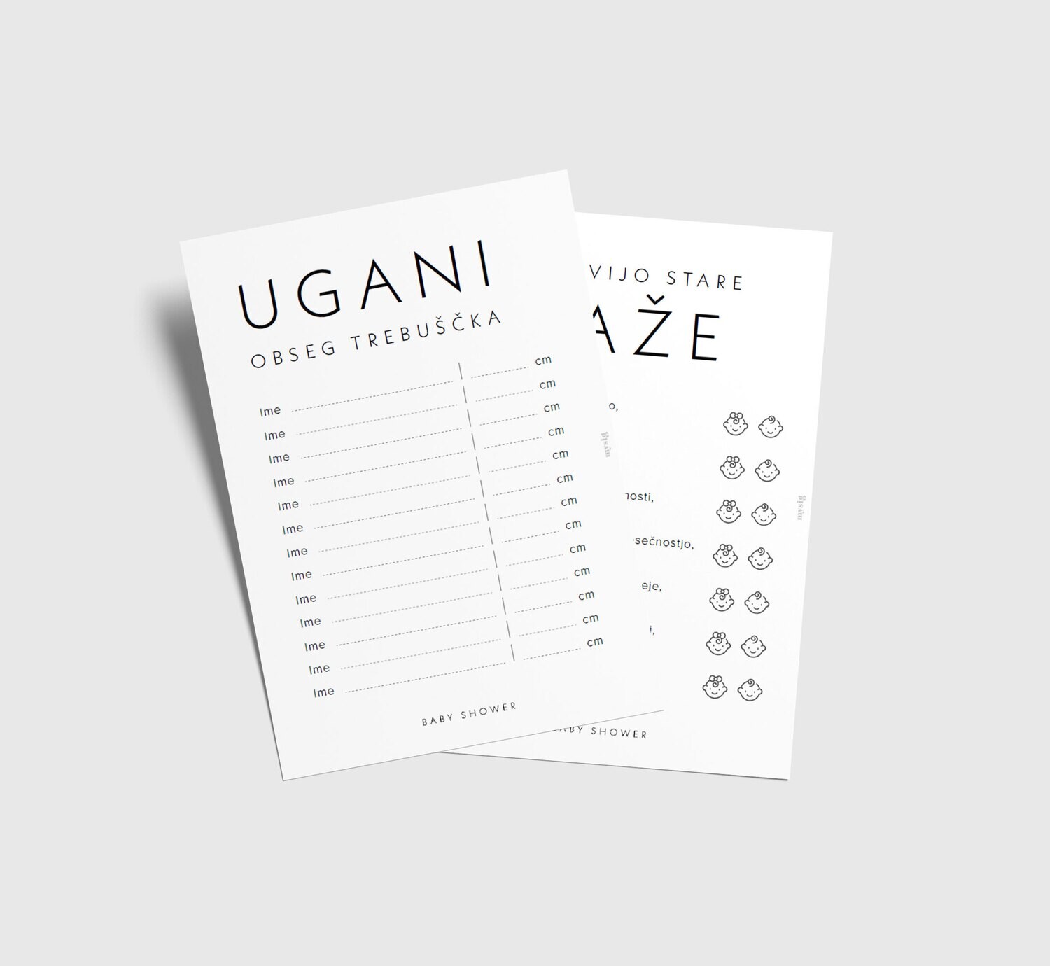 PAKET / BABY SHOWER MINIMALISTIČEN