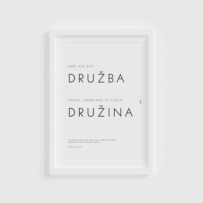 GRAFIKA / PRIJATELJSTVO CITAT MINIMALISTIČNO