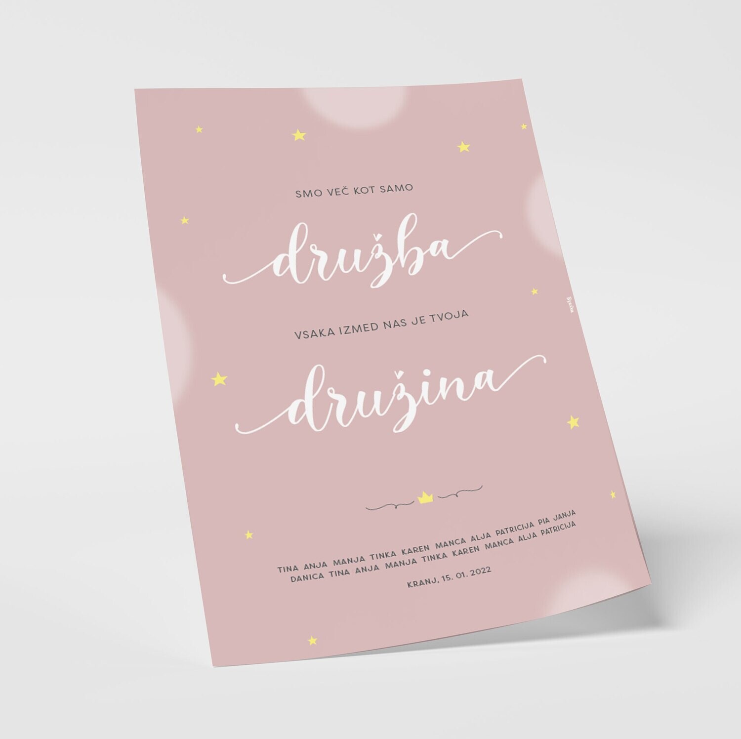 GRAFIKA / PRIJATELJSTVO CITAT ROZA