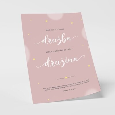 GRAFIKA / PRIJATELJSTVO CITAT ROZA