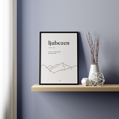 GRAFIKA / LJUBEZEN CITAT HRIBI
