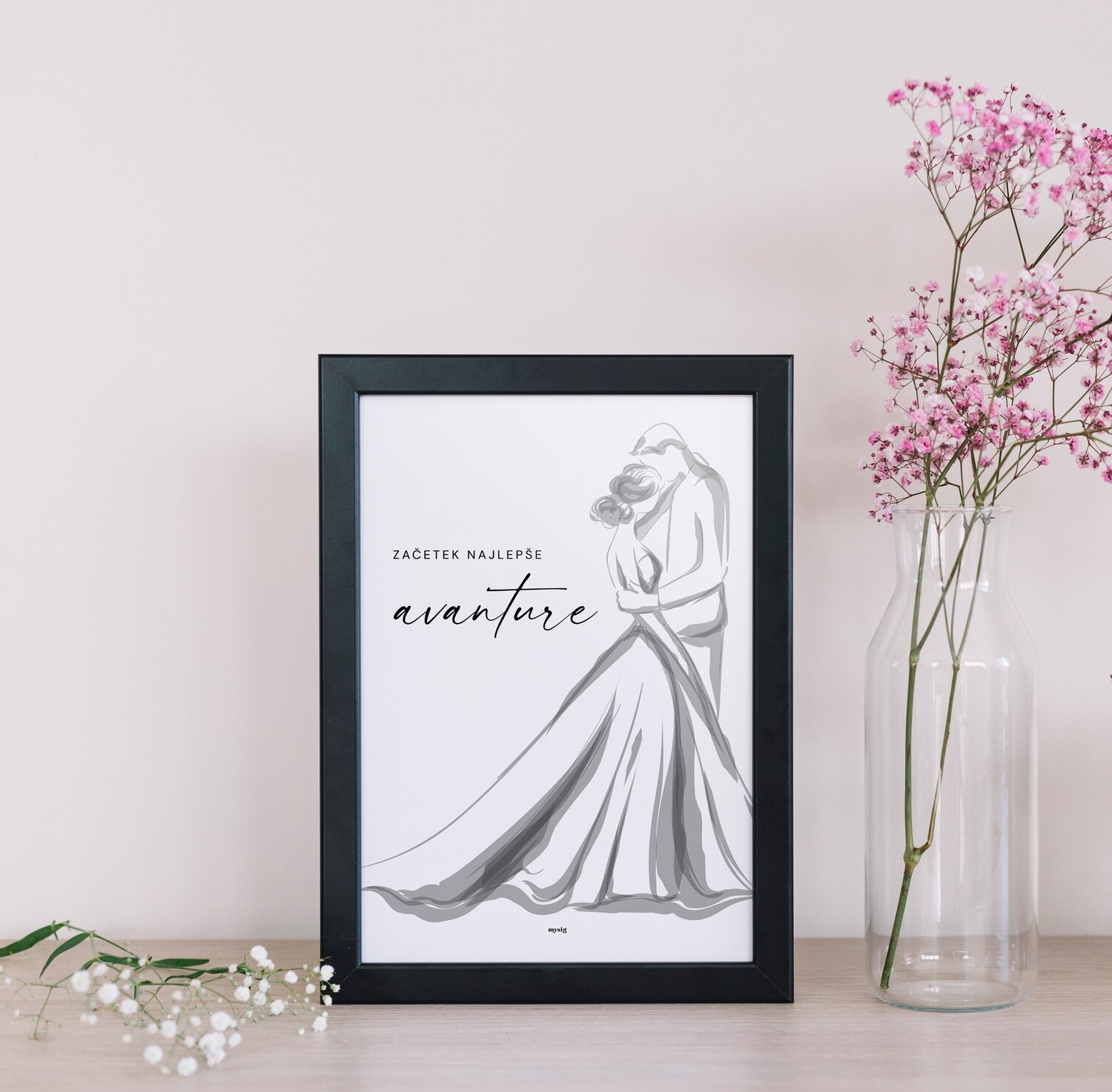 GRAFIKA / POROKA MINIMALISTIČNO