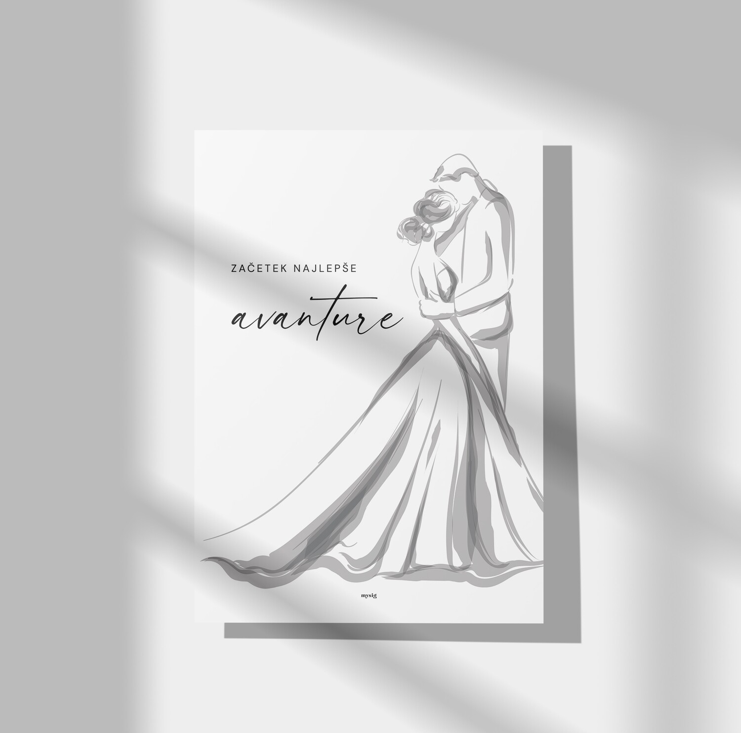 GRAFIKA / POROKA MINIMALISTIČNO
