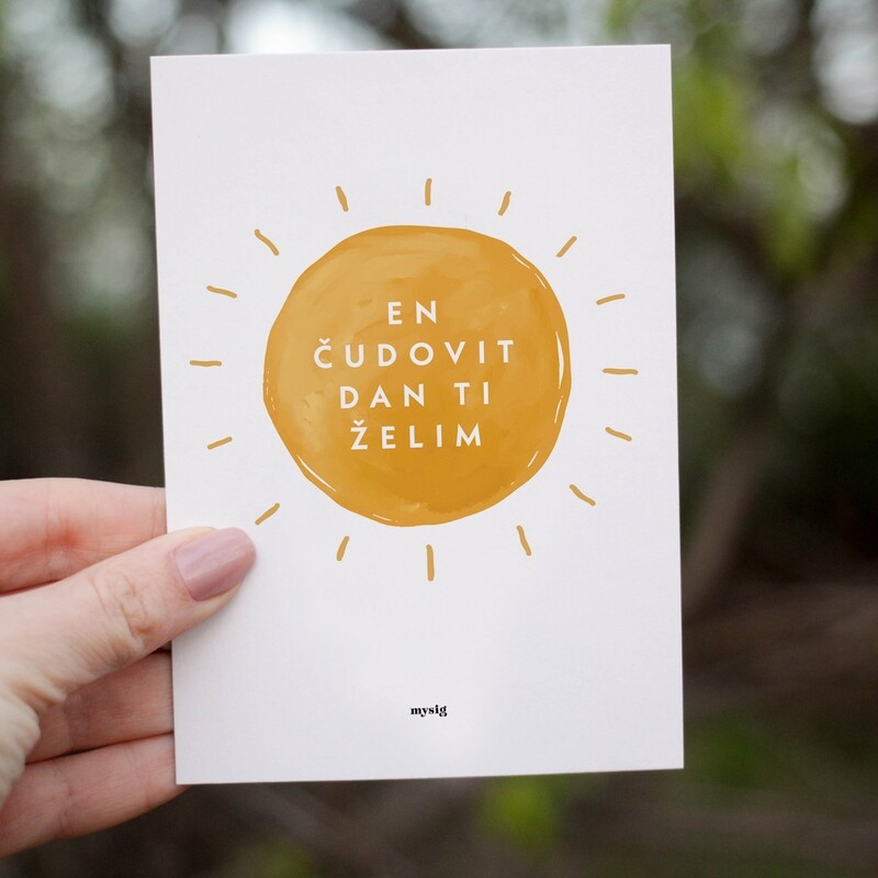 KARTICA / EN ČUDOVIT DAN TI ŽELIM