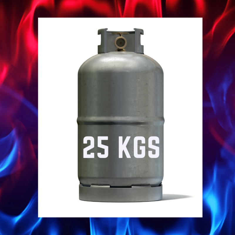 Delivered large 
cylinder 25Kgs