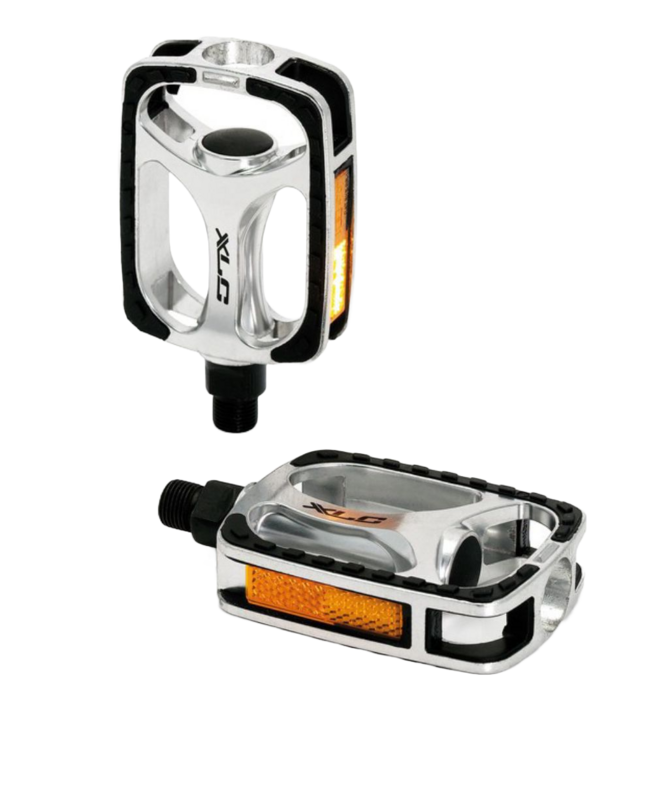 XLC PD-C03 City-Pedal, gummiert - silber XLC PD-C03 City-Pedal, gummiert - silber