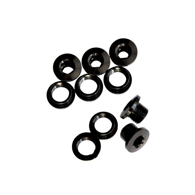 Kettenblattschrauben 1-fach - schwarz Kettenblattschrauben 1-fach - schwarz