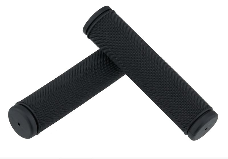 3min19sec Gummigriffe mit Rautenstruktur - schwarz