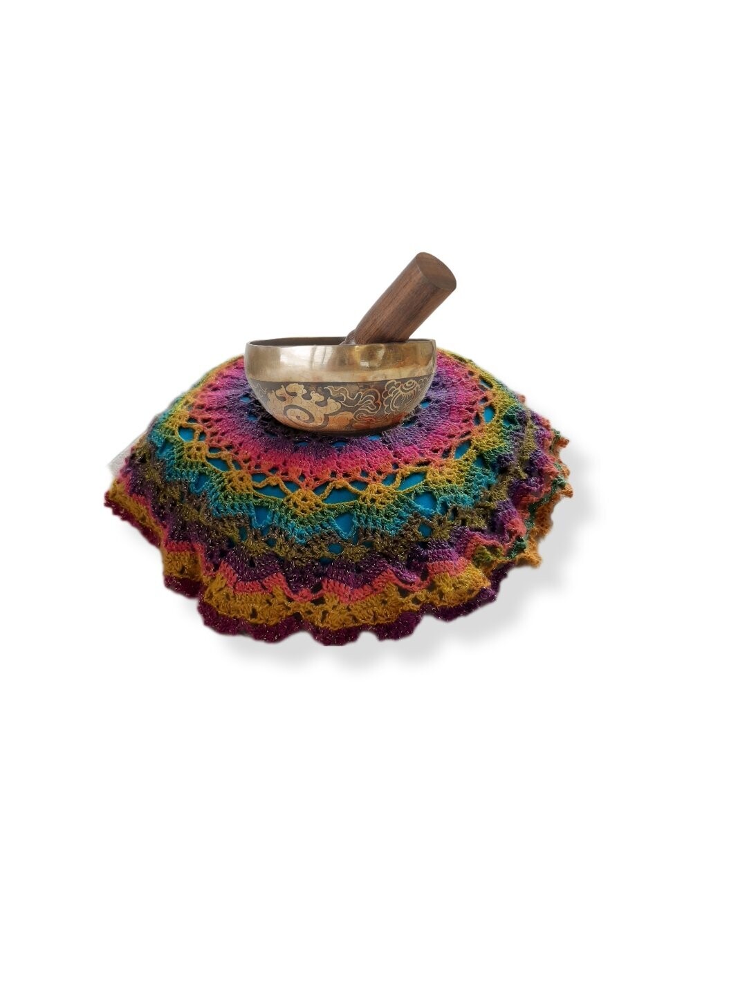 COUSSIN BOL CHANTANT: NAPPERON-FOND BLEU