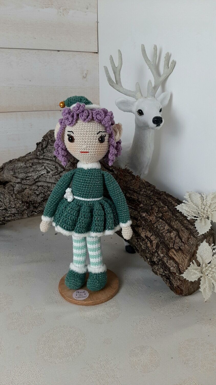 Lutin de noël vert: Coquillette