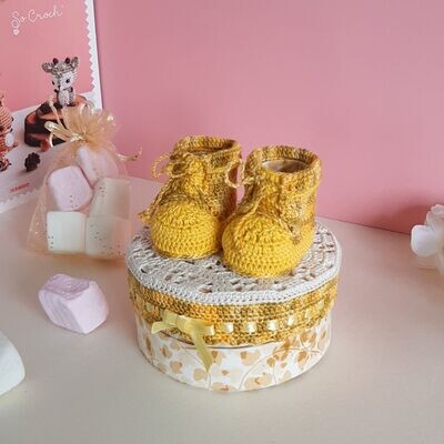 Chaussures bébé et boîte: FORSYTHIA (Jaune)