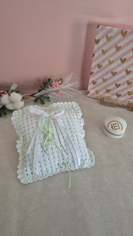 Coussin d'alliances "Brume de jardin"