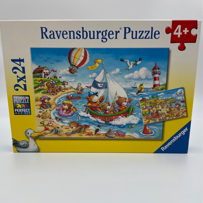 Puzzle 2x24p « vacances à la mer » de Ravensburger