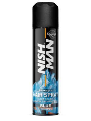 Nishman Pro Mech Hair Spray 150ml, Цвят: Син