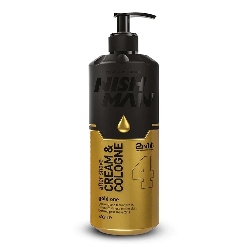 Nishman Aftershave Cream and Cologne No.4 Gold One 400ml