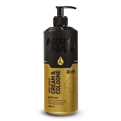 Nishman Aftershave Cream and Cologne No.4 Gold One 400ml