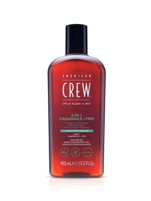American Crew 3-in-1 Chamomile + Pine Shampoo 450ml