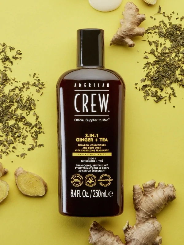 American Crew 3-in-1 Ginger + Tea Shampoo 450ml