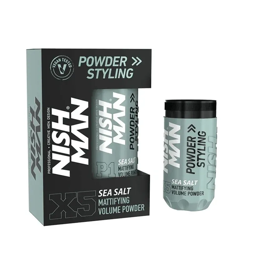 Nishman Mattifying Hair Volumising Powder X5 Sea Salt 20g