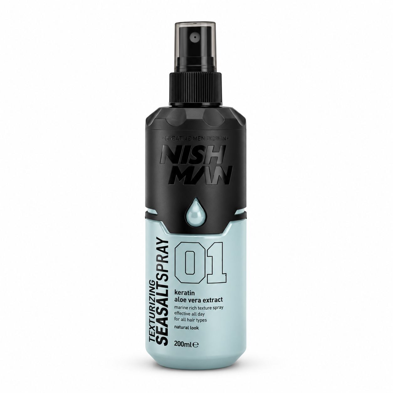 Nishman Sea Salt Spray Keratin Aloe Vera Extract 01 200ml