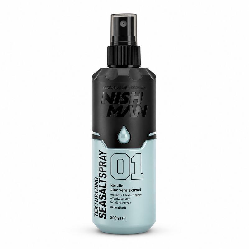 Nishman Sea Salt Spray Keratin Aloe Vera Extract 01 200ml
