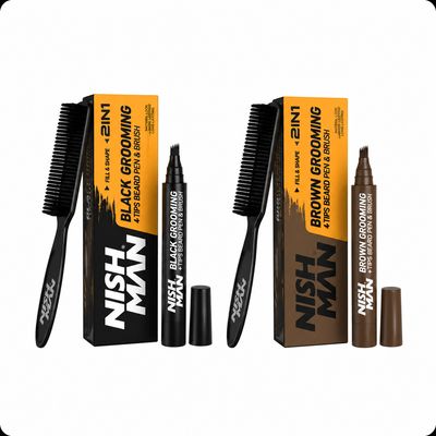 Nishman Grooming Beard Pen and Brush 10g