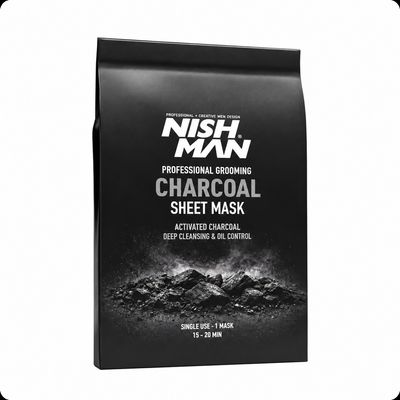 Nishman Charcoal Sheet Mask 5бр