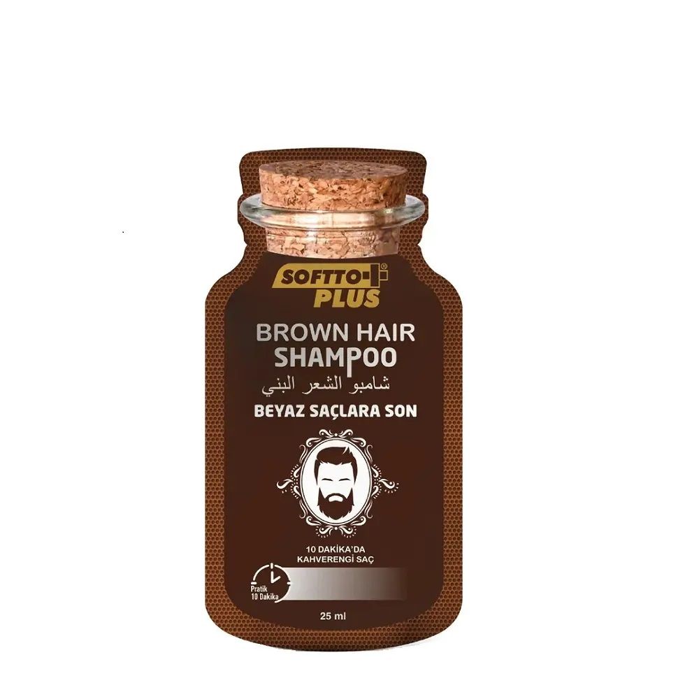 Softto Plus Brown Hair Shampoo 25ml