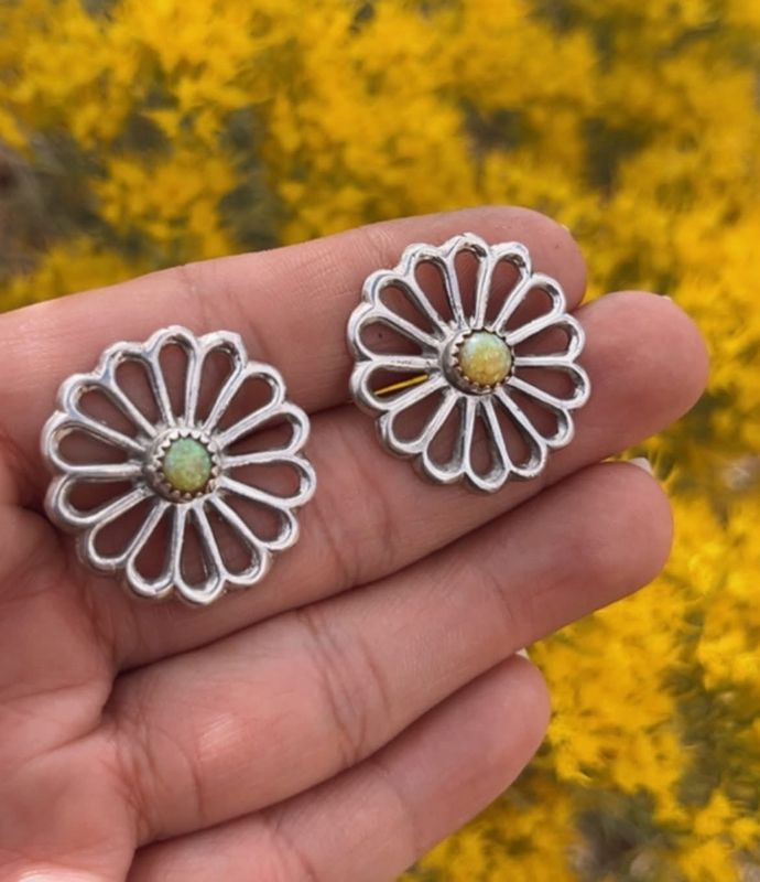 Yellow Concho Earrings