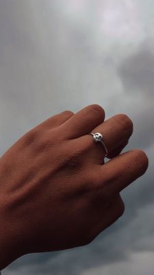 mini skull ring