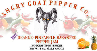 Angry Goat Orange-Pineapple Habanero Pepper Jam (Hot)