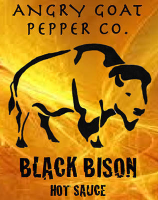 Angry Goat Black Bison Hot Sauce CAUTION * HOT! (10+/10)