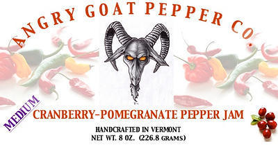 Angry Goat Cranberry-Pomegranate Pepper Jam (Medium)