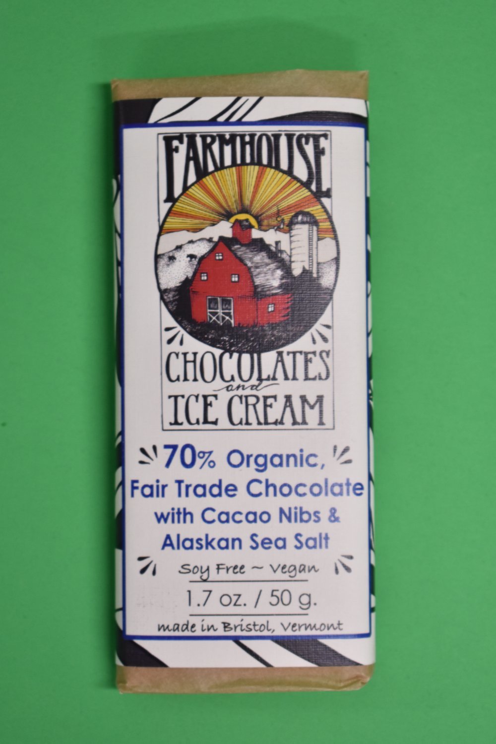 Fair Trade Chocolate with Coco Nibs & Alaskan sea Salt
