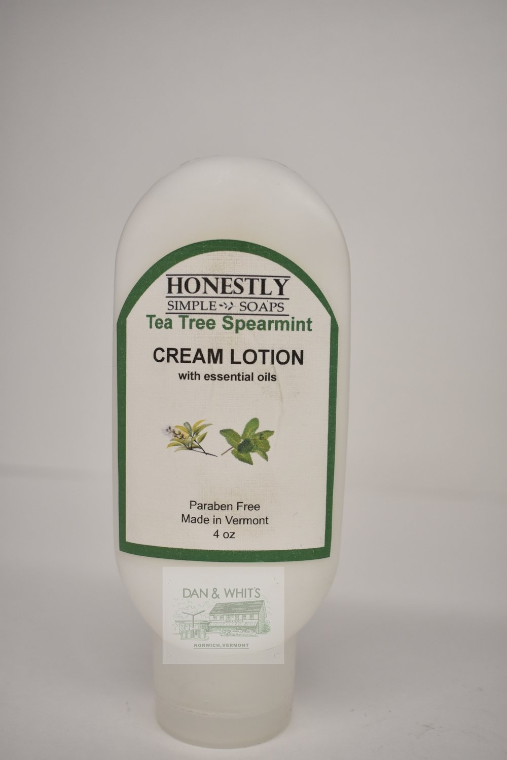 Honestly Tea Tree Spearmint Cream Lotion with essential oil