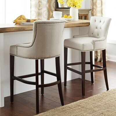 Wing back counter stool